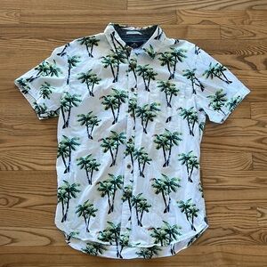 Men’s Short Sleeved Hawaiian Shirt L Large